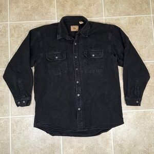 Moose Creek Black Heavyweight Flannel Work Shirt XL
